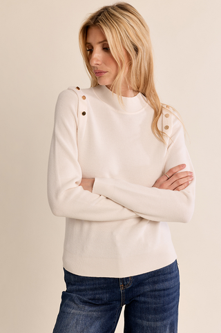 Molly Bracken Us Ladies Off White Knitted Sweater