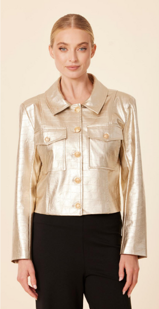 Dolce Cabo Vegan Leather Croc Jacket