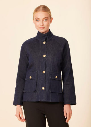 Dolce Cabo Denim Gold Button Jacket