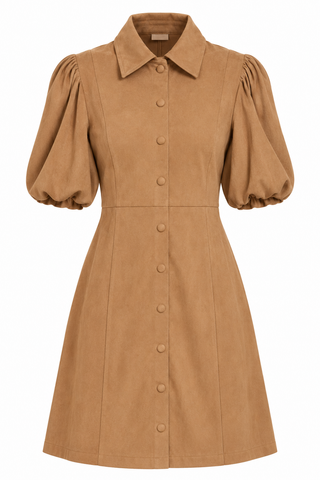Dolce Cabo Tobacco Suede Dress