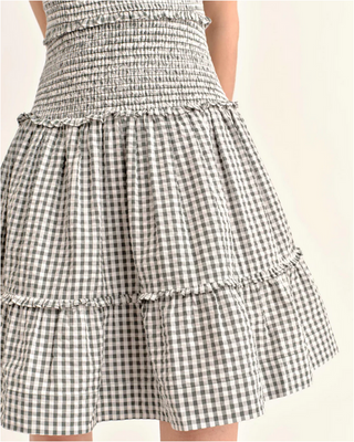 Cartolina Rhett Mini Dress in Moss