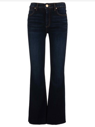 Kut Ana High Rise Fab Ab Flare-Raw Hem