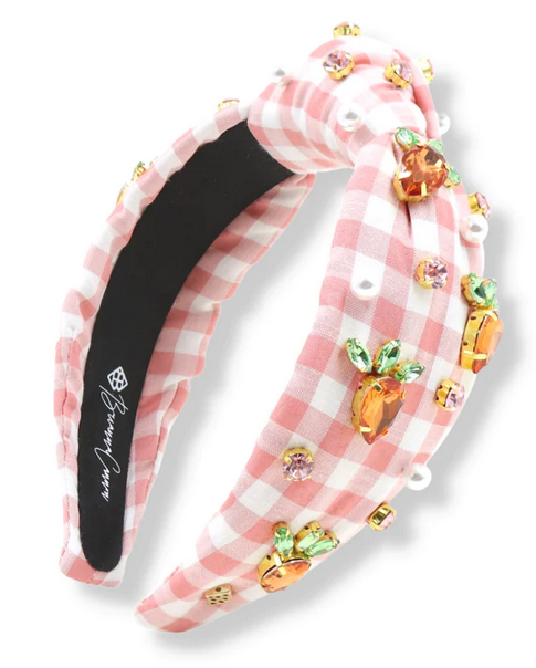 Brianna Cannon Gingham Carrot Headband Brianna Cannon | Basketball Headband main image 4