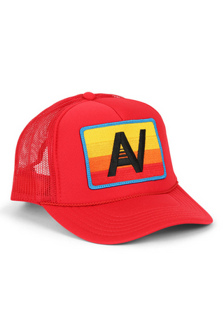 Aviator Nation Logo Rainbow Vintage Trucker Hat