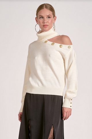 Elan Open Shoulder Sweater