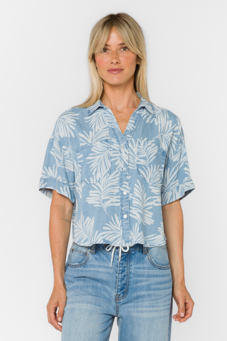 Velvet Heart Brandon Top in Palm Leaf