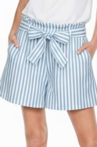 Joy Joy Blue Stripe Shorts