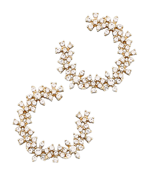 Crystal Small Flowers Earrings