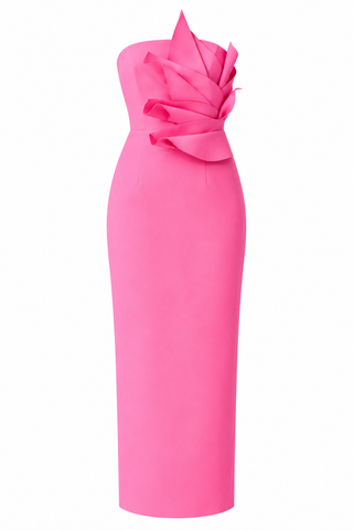 Elliatt Laurentia Strapless Column Midi Dress