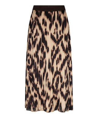 Esqualo Leopard Print Maxi Skirt