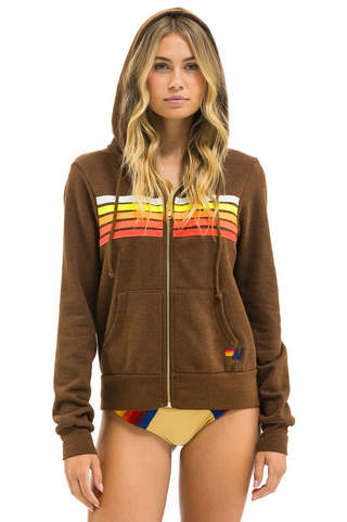 Aviator Nation 5 Stripe - Zip Hoodie