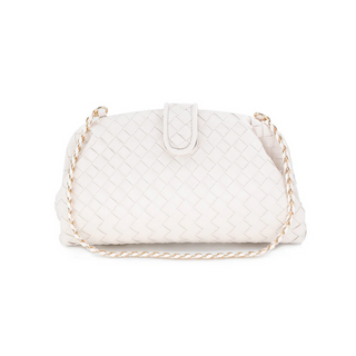 BC Bags White Opal Clutch