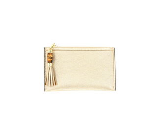 BC Handbags Gold Small Wallet With Keychain