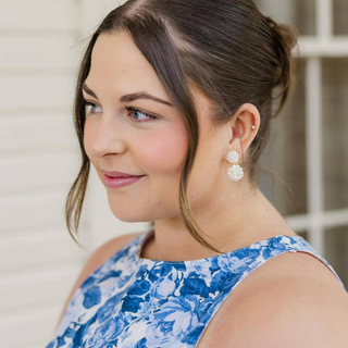 Lisi Lerch Kate Cluster Pearl Small Earrings - Belle of the Ball