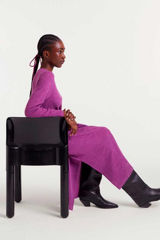 Compania Fantastica Purple Wrap Dress