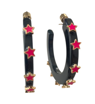 SMITH & CO. STARLIGHT JEWEL HOOP-SMALL-MULTIPLE COLORS