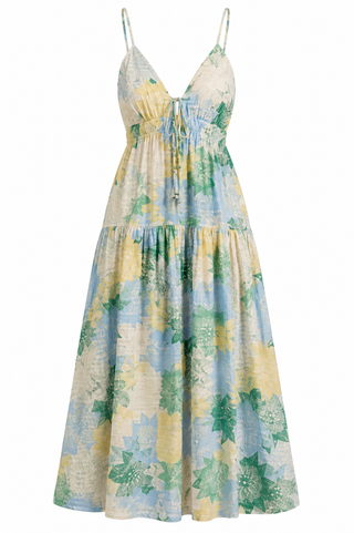 Elan Mint Crocheted Maxi Dress