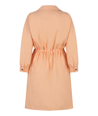 Esqualo Fine Crinkle Dress in Bellini