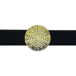 Garland Pebbled Disc Interchangeable Gold Belt Buckle