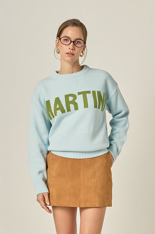 Martini Crewneck Statement Sweater