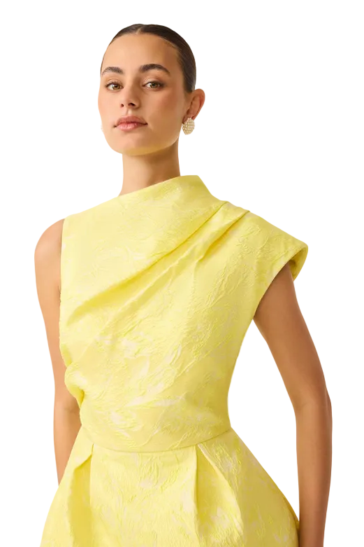 Elliatt Luella Asymmetric Mini Dress In Yellow – Monkee's of Myrtle Beach