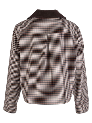 Kut Blue Natalia Zip Front Jacket With Cord Collar
