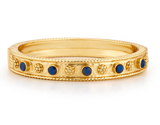 Capucine de Wulf Berry Gem Classic Hinged Bangle - Blue Labradorite