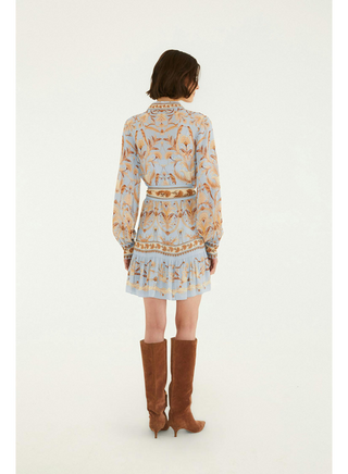 Farm Rio Mystical Paradise Long Sleeve Mini Dress