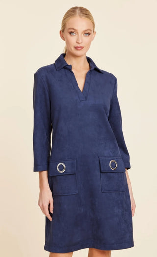 Dolce Cabo Faux Suede Dress With Grommets