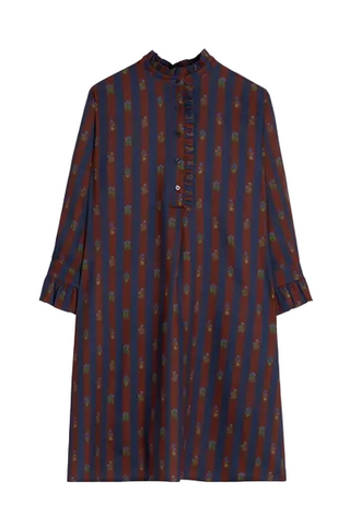 Vilagallo Indian Flower Stripes Dress