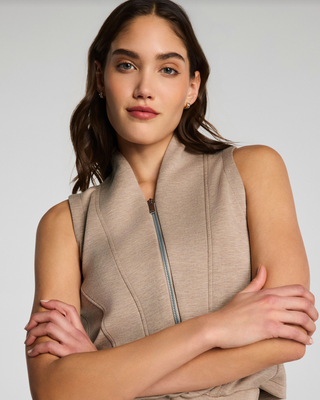 Spanx Airessentials® Shawl Collar Half Zip Jumpsuit