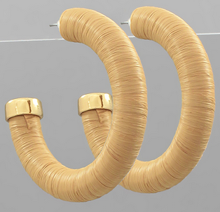 MONKEES MULTI COLOR WOVEN HOOPS