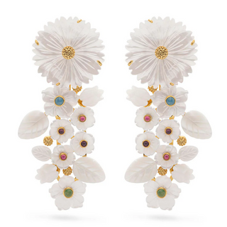 Capucine De Wulf Mermaid Garden Statement Earrings /  Mullti Color