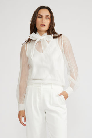 Lucy Paris Natasia Sheer Blouse