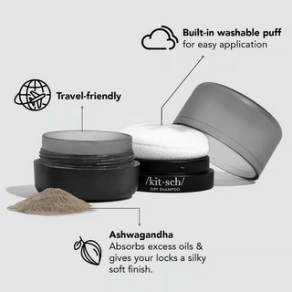 Kitsch Volumizing Rice Protein Dry Shampoo / Dark Tinted Powder