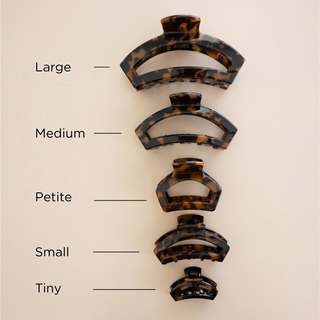 Teleties Open | Tortoise | Petite Claw Clip - Tortoise