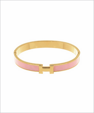 Monkee's Jewelr & ACC 7MM Color Coated Epoxy Bracelet in Pink / Gold