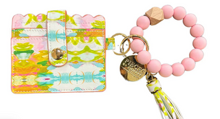 Laura Parks Palm Beach Keychain Wristlet Wallet