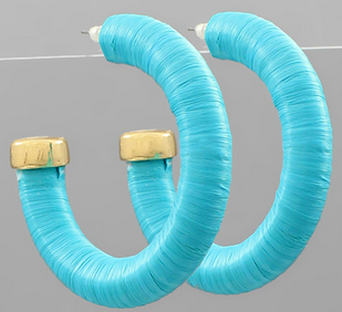 MONKEES MULTI COLOR WOVEN HOOPS