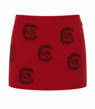 Queen Of Sparkles Licensed S Carolina Tonal Rhinestone Scattered Abbreviation Skirt