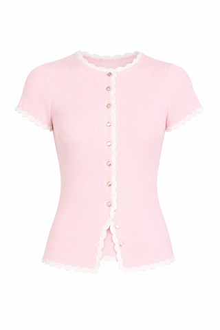 Mumu Heidi Cardigan in Taffy Pink