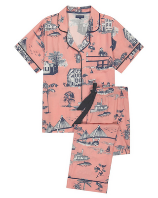 Katie Kime Charleston Toile Pajama Pants Set