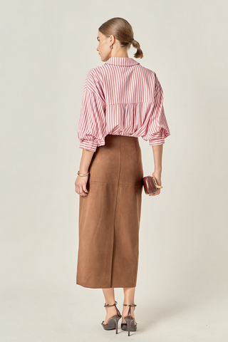 English Factory Striped Balloon Sleeve Shirt