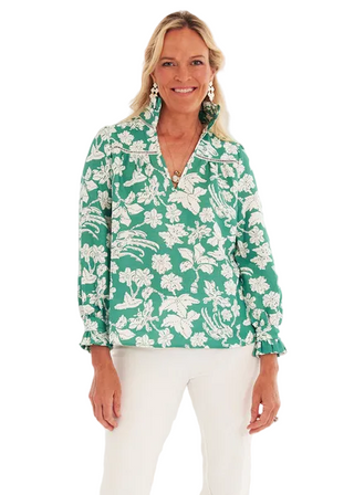 CK Bradley Aspen Blouse in Lingren Verde