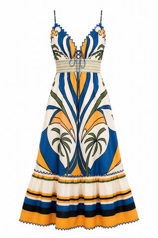 Farm Rio Tropical Graphic Sleeveless Maxi Dress