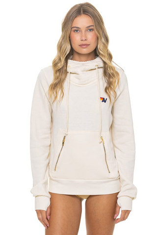 Aviator Nation Ninja Vintage White Pullover Hoodie