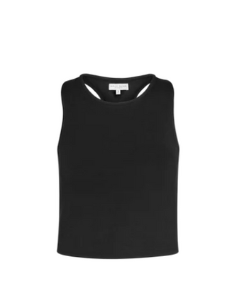 Ripley Rader Black Ponte Knit Tank Top