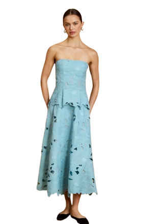 Saylor Clarke Lily Embroidery Midi Dress