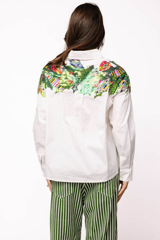 Queen Of Sparkles White Multi Metallic Wreath