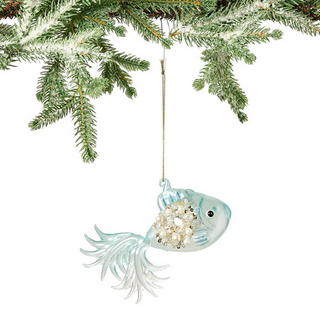 Two's Company Sparkling Fish Hand-Blown Glass Ornament Units | 3 Designs